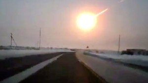 The chebli9ska meteorite atmospheric explosion as caught on dashcam of truck..