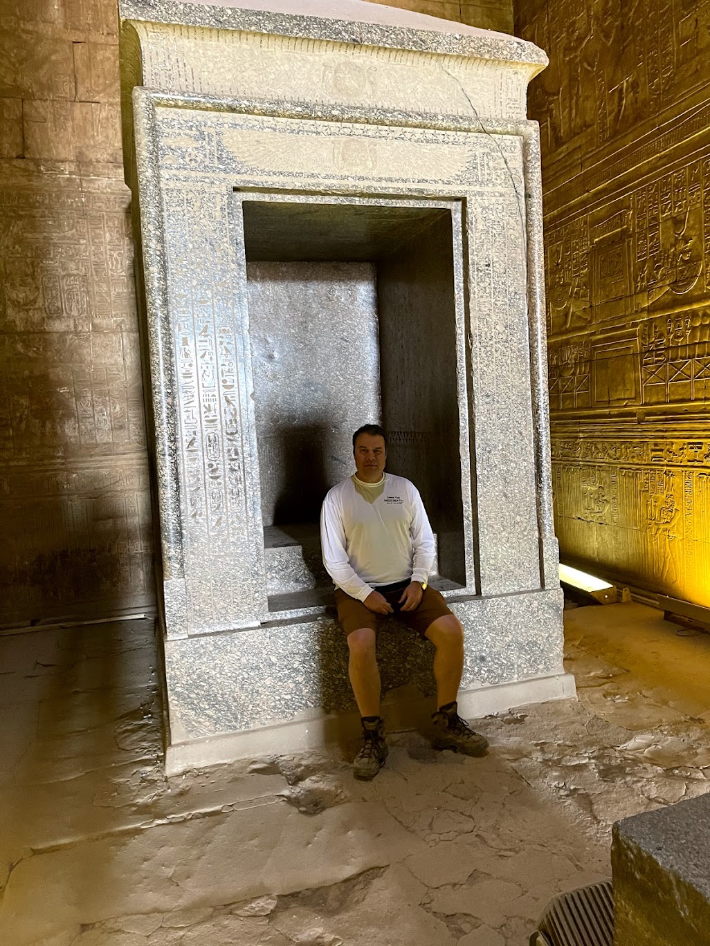 Tusk enjoys rare privilege of sitting in Edfu Temple's 